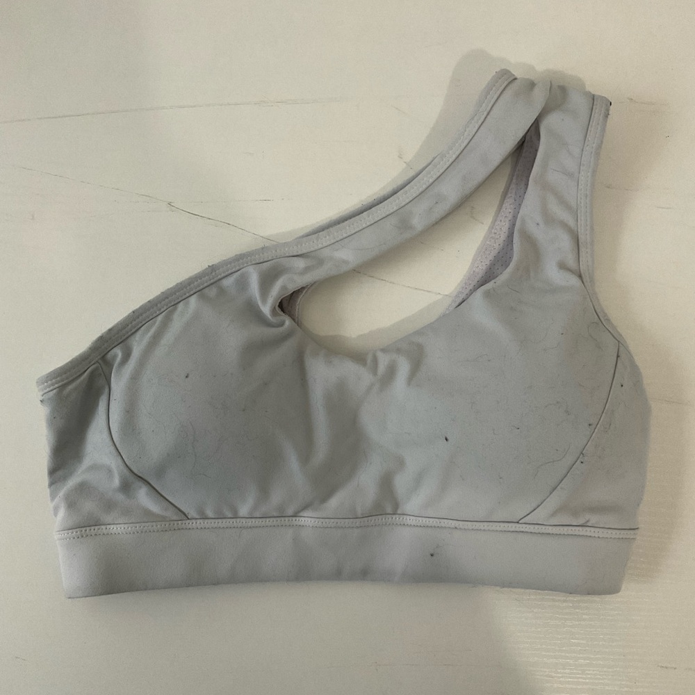 Jing One Shoulder Built In Padding Sport Bra - Picture 2 of 3